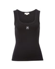 CERES LIFE | CONTOUR RIB SCOOP TANK - BLACK