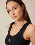 CERES LIFE | CONTOUR RIB SCOOP TANK - BLACK