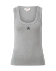 CERES LIFE | CONTOUR RIB SCOOP TANK - GREY