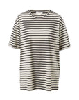 CERES LIFE | LONGLINE STEP HEM TEE - STRIPE