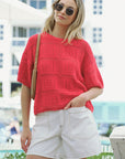 CERES LIFE | SQUARE KNIT BOXY TEE