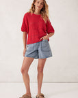 CERES LIFE | SQUARE KNIT BOXY TEE