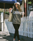 CERES LIFE | OVERSIZED SLOUCHY CREW - KHAKI