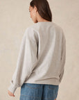 CERES LIFE | OVERSIZED SLOUCHY CREW - GREY MARLE