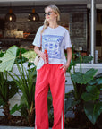 CERES LIFE | RELAXED DRAWSTRING PANT - HERITAGE RED