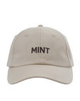 MINT | EMBROIDERED CAP - BEIGE