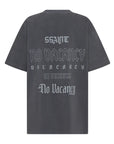 SSAINT | NO VACANCY TEE - ACID WASH CHARCOAL