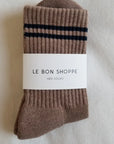 LE BON SHOPPE | BOYFRIEND SOCKS - COCOA