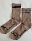 LE BON SHOPPE | BOYFRIEND SOCKS - COCOA