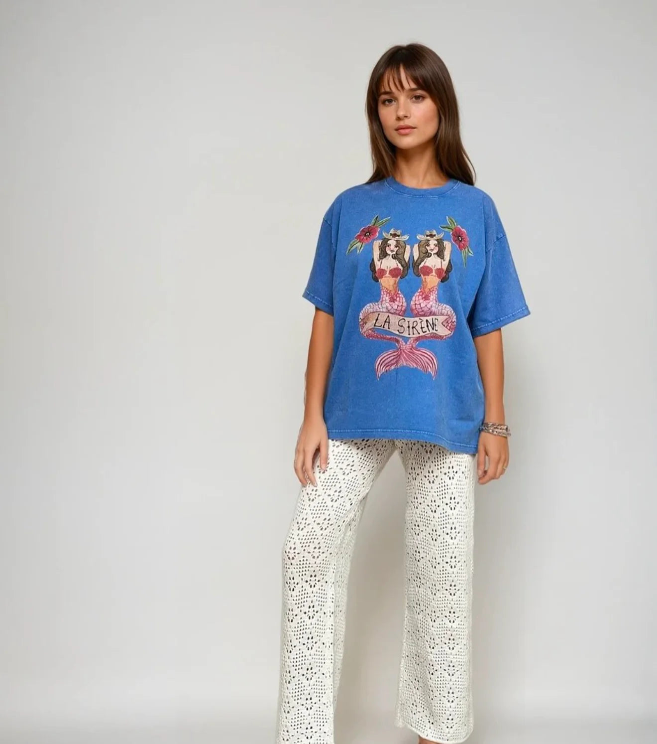 MAKU | ACID WASH MERMAID LA SIRENE TEE