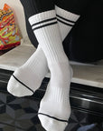 LE BON SHOPPE | BOYFRIEND SOCKS - CLASSIC WHITE