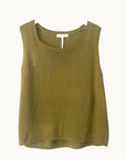 LITTLE LIES | SQUARE NECK TANK - OLIVE