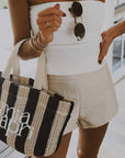 MIA CAPRI | VACAY BAG - NAVY STRIPE