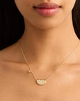 BY CHARLOTTE | LIVE IN LIGHT LOTUS NECKLACE